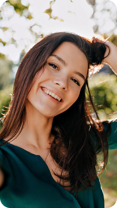 Pessoa sorrindo